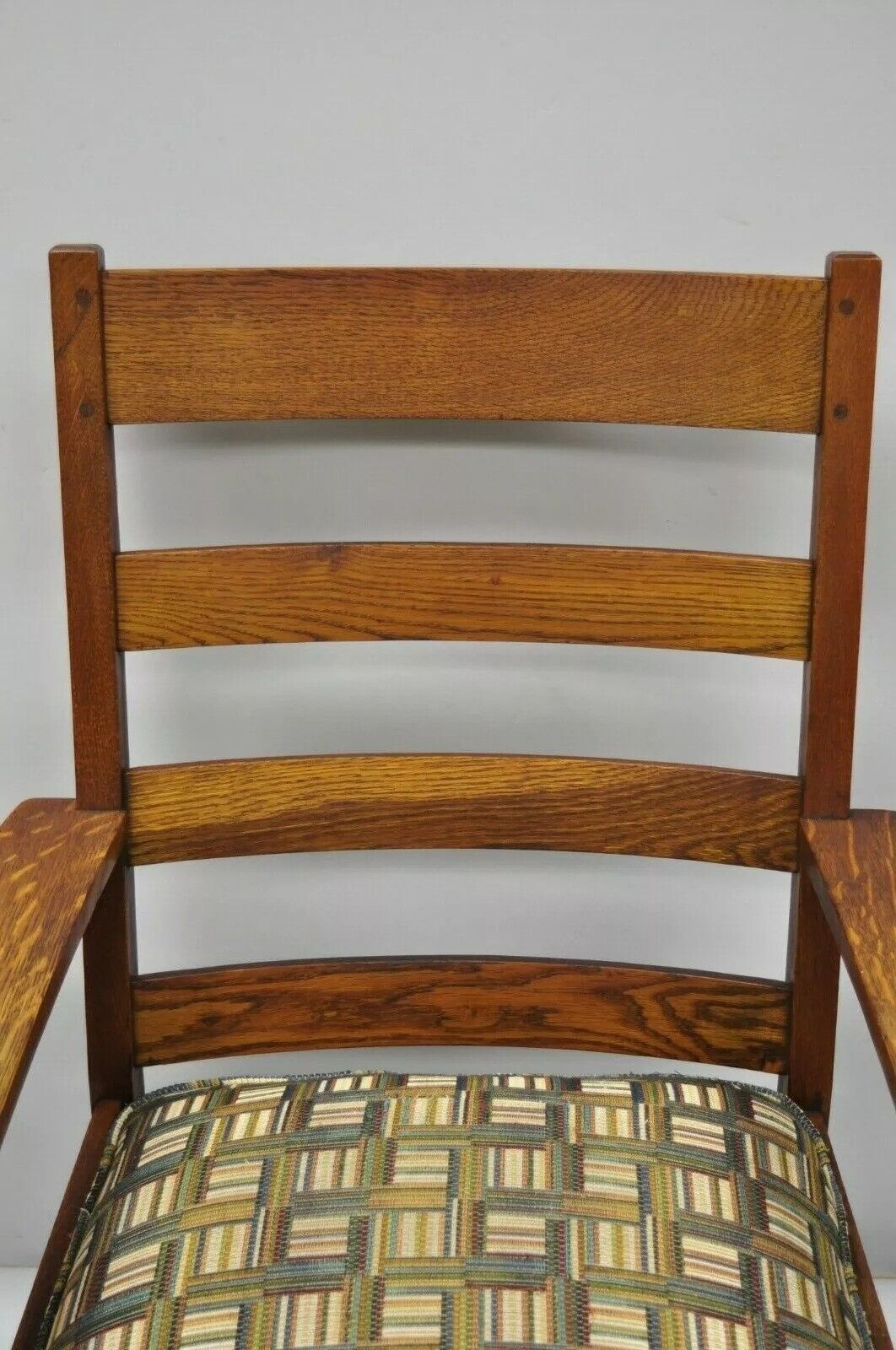 L & JG Stickley Mission Oak Arts & Crafts Lounge Arm Chair Spring Seat Cushion