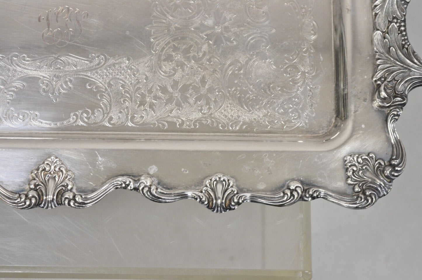 Vintage W&S Blackinton Victoria 240 Narrow Silver Plated Serving Tray