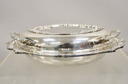 Vintage Sheridan English Regency Lidded Silver Plated Vegetable Casserole Dish