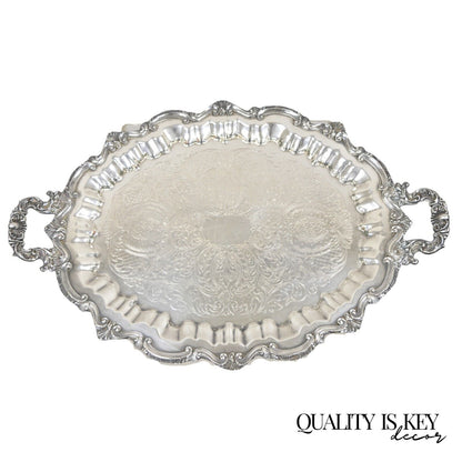 WNS Blackinton Chippendale 146 Silver Plated Oval Serving Platter Tray