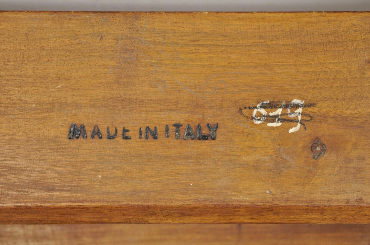 Vintage Italian Provincial Carved Olivewood Library Step Ladder Side Table