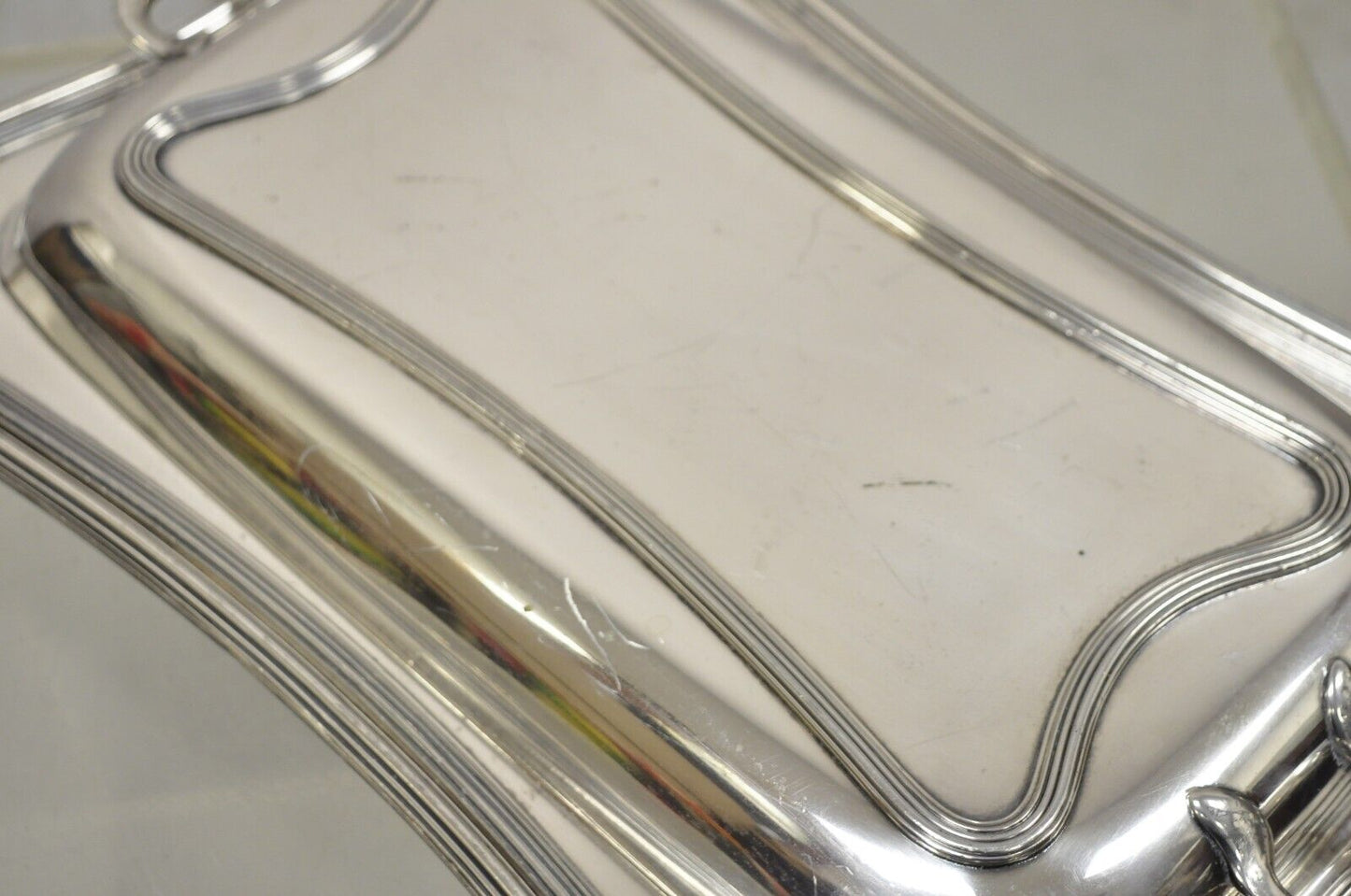 Barbour SP Co International Silver Plated 6045 Lidded Vegetable Serving Platter