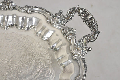 WNS Blackinton Chippendale 146 Silver Plated Oval Serving Platter Tray