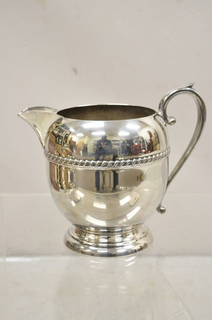 Vintage Sheridan Silver Plated Victorian Style Bulbous Water Pitcher