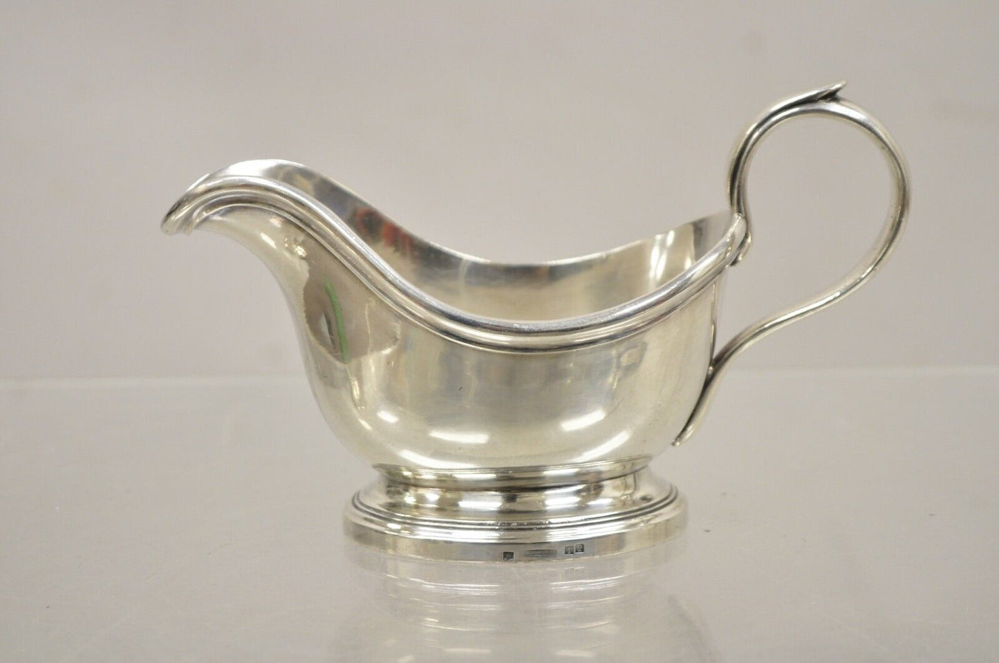 Vintage Christofle Victorian Silver Plated Small Sauce Gravy Boat with Handle