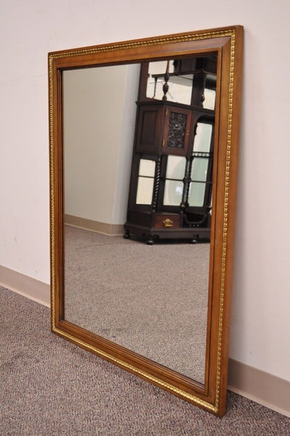 Vintage Kindel Belvedere French Provincial Cherry Wood Gold Gilt Wall Mirror