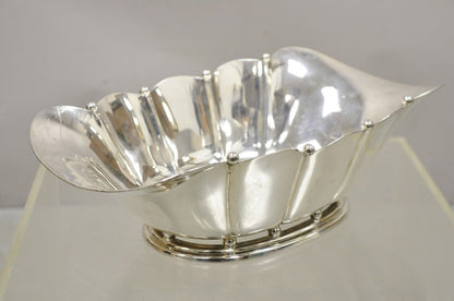 Vintage Reed & Barton Silver Plated Scalloped Fluted Large Fruit Bowl Dish