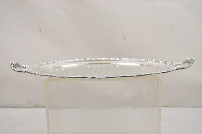 Vintage Baroque by Wallace 294 Oval Silver Plated Serving Platter Tray