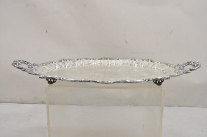 WNS Blackinton Chippendale 146 Silver Plated Oval Serving Platter Tray