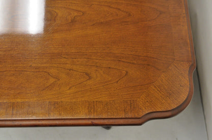 Thomasville Duncan Phyfe Mahogany Double Pedestal Base Dining Table w/2 leaves