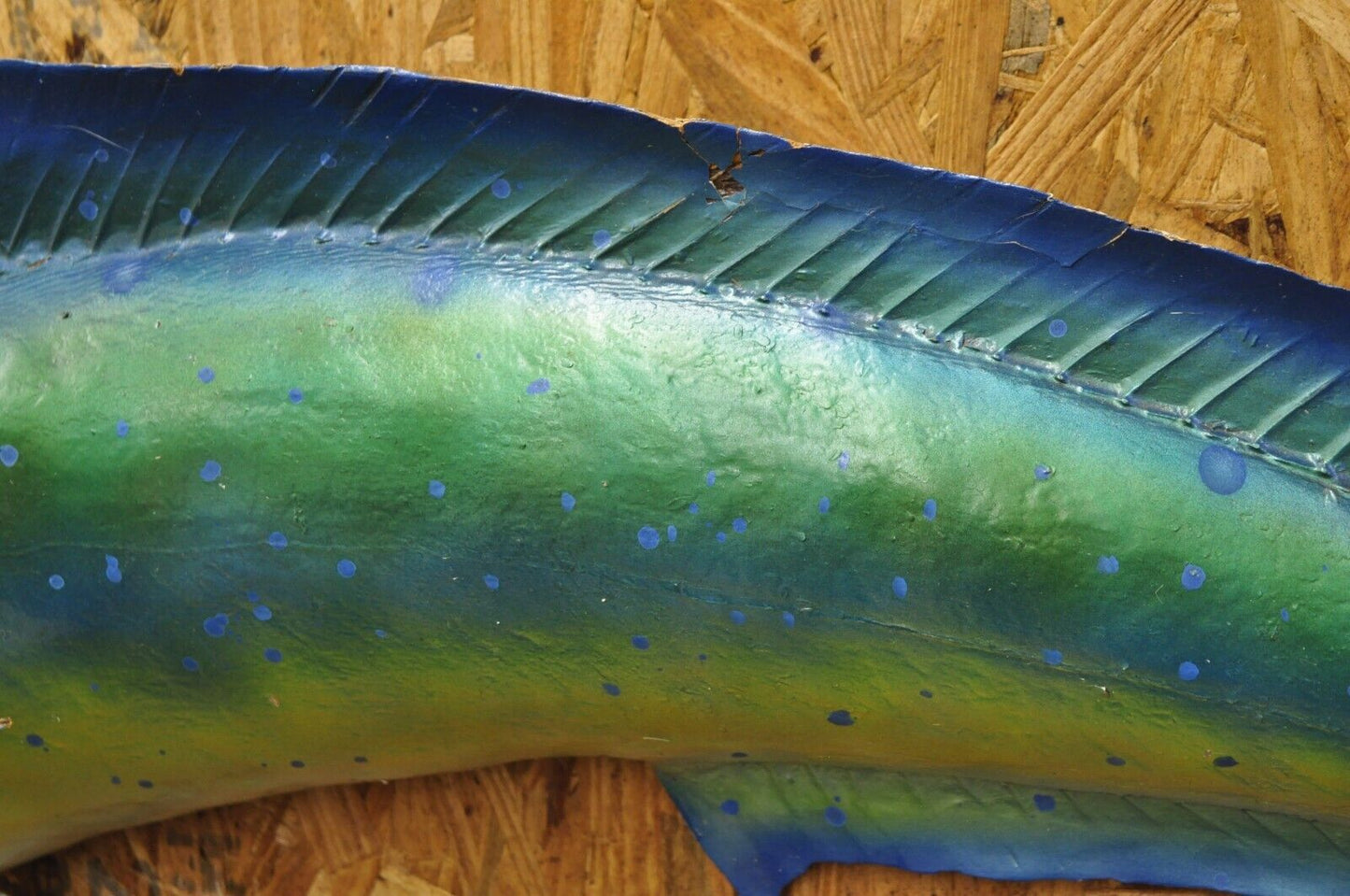 Vintage Mahi-mahi Fish Replica Wall Mount Taxidermy Fishing Wall Decor