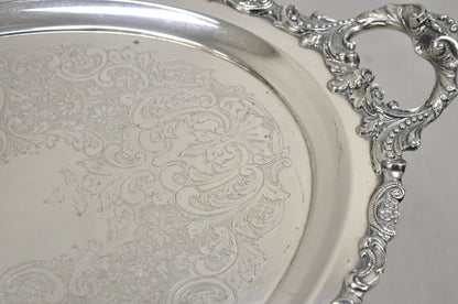 Vintage Baroque by Wallace 294 Oval Silver Plated Serving Platter Tray