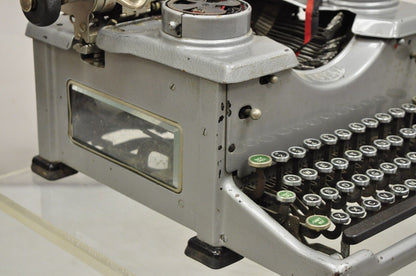 Antique Royal Model 10 Art Deco Typewriter with Beveled Glass Sides
