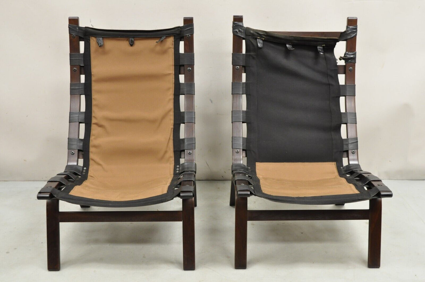 Farstrup Mobler Miljø Scandinavian Modern Bent Beechwood Lounge Chairs - a Pair