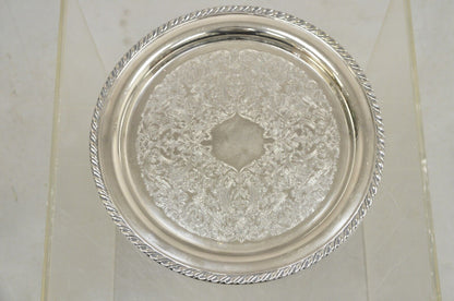 Oneida USA 12" Round Victorian Style Serving Platter Tray