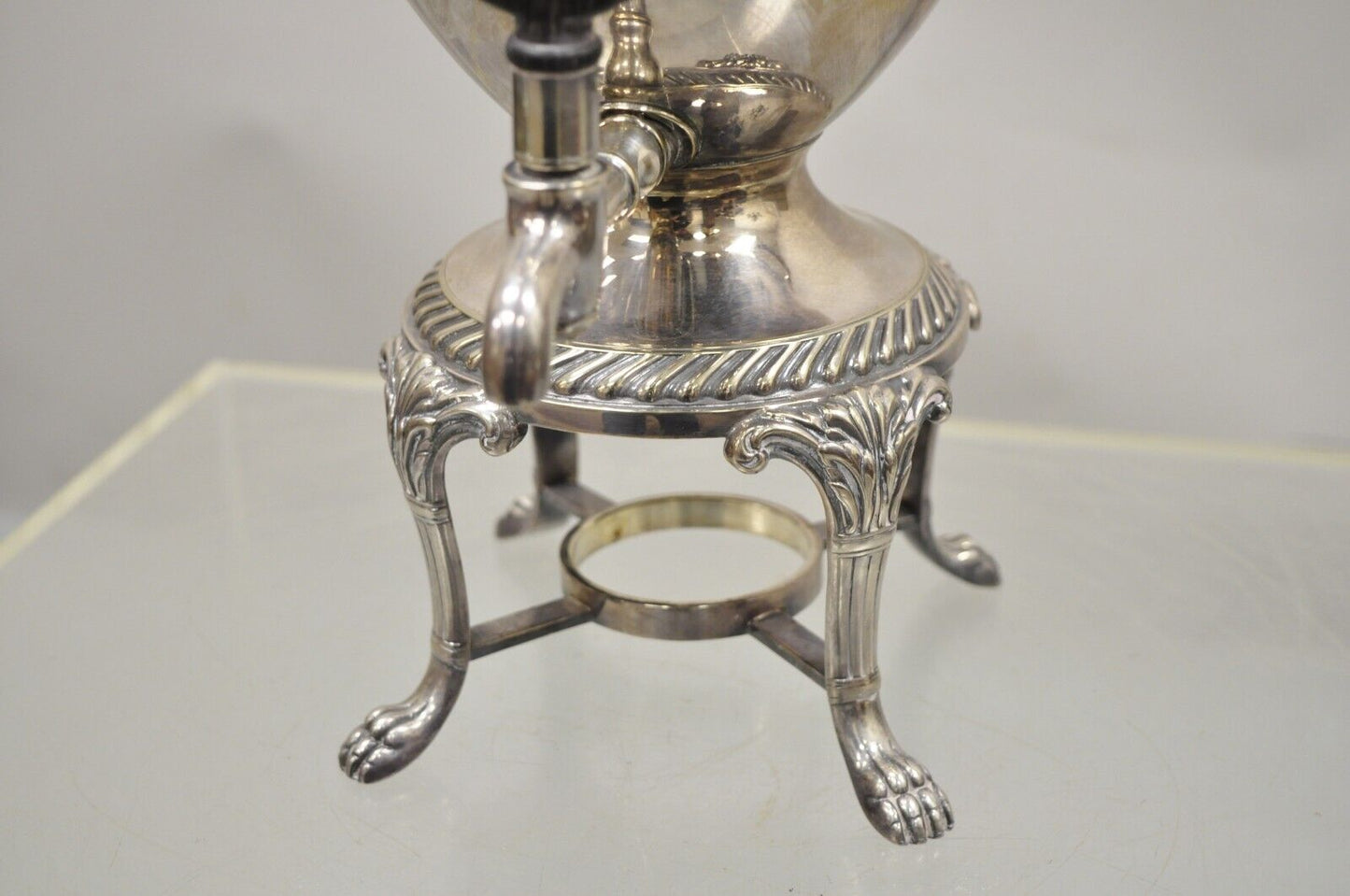 Silver Plated Samovar Coffee Tea Urn Regency Lions By International Silver Co.