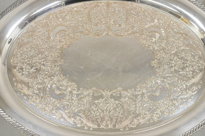 WM Rogers 4082 Silver Plated Victorian Oval Serving Platter Tray