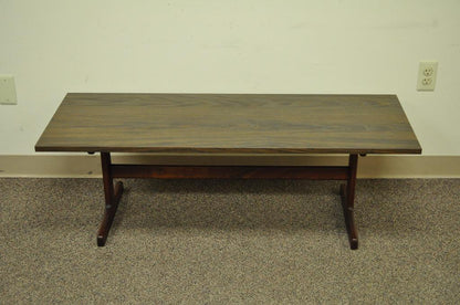 Vintage Mid Century Danish Modern Teak and Laminate Coffee Table Dyrlund Style