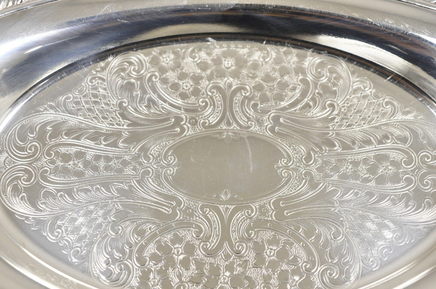 Vintage Eton Victorian Style Small Oval Silver Plated Trinket Dish