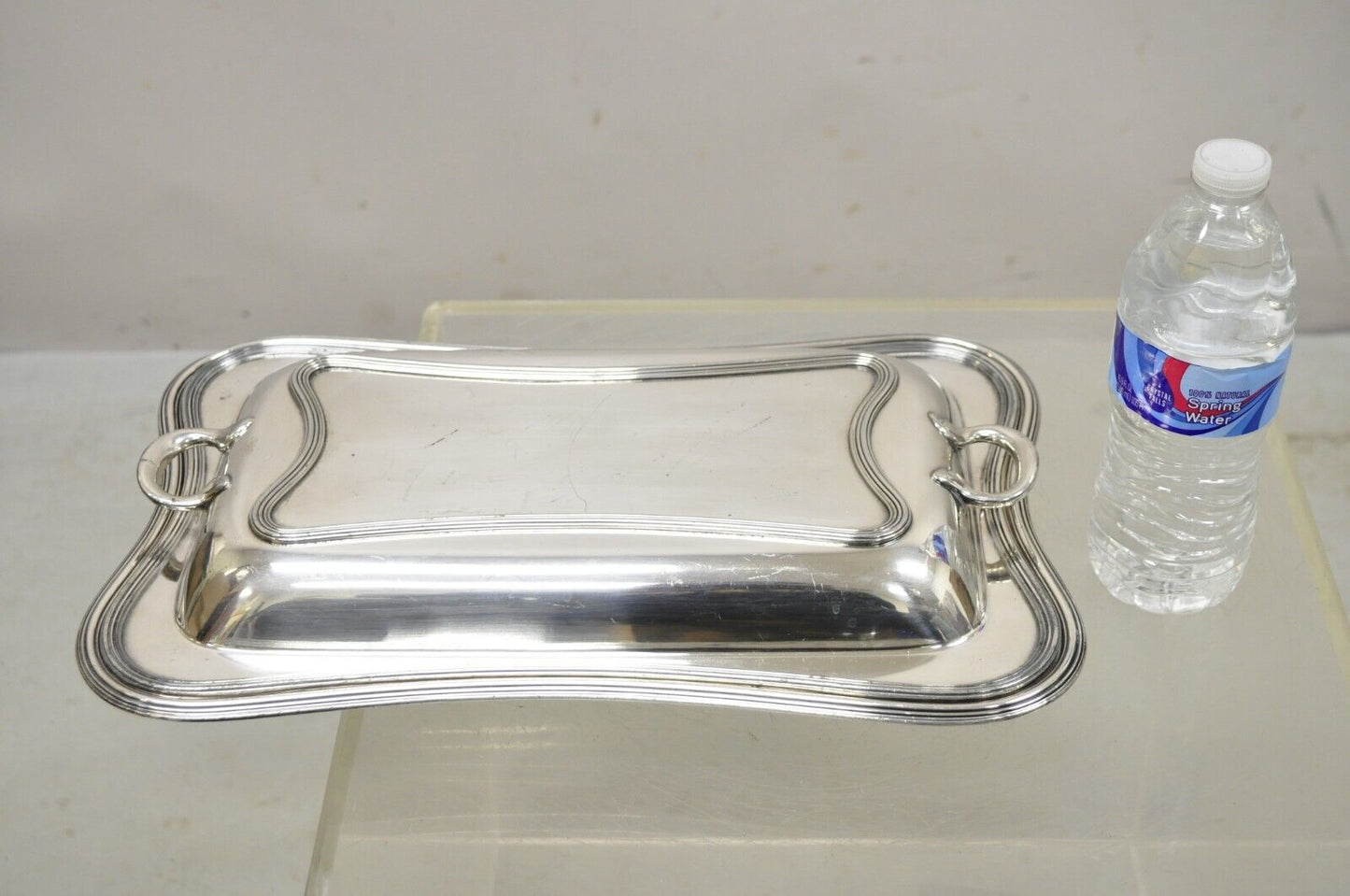 Barbour SP Co International Silver Plated 6045 Lidded Vegetable Serving Platter