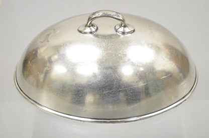 Antique Lexington Silver Plated Edwardian Oval Small Serving Platter Lid Dome