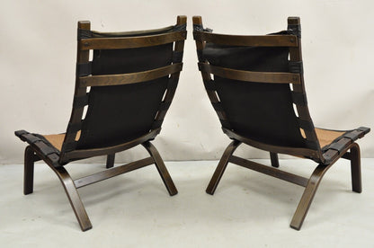 Farstrup Mobler Miljø Scandinavian Modern Bent Beechwood Lounge Chairs - a Pair