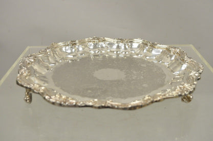 English Silver Mfg Corp Silver Plated 12" Regency Style Scalloped Platter Tray