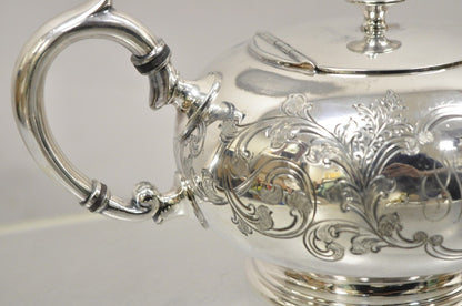 Vintage Sheffield Brimet Gladwin 2 Pint Silver Plated Victorian Tea Pot