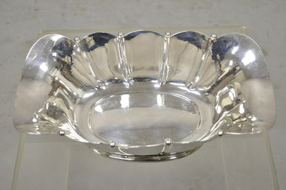 Vintage Reed & Barton Silver Plated Scalloped Fluted Large Fruit Bowl Dish