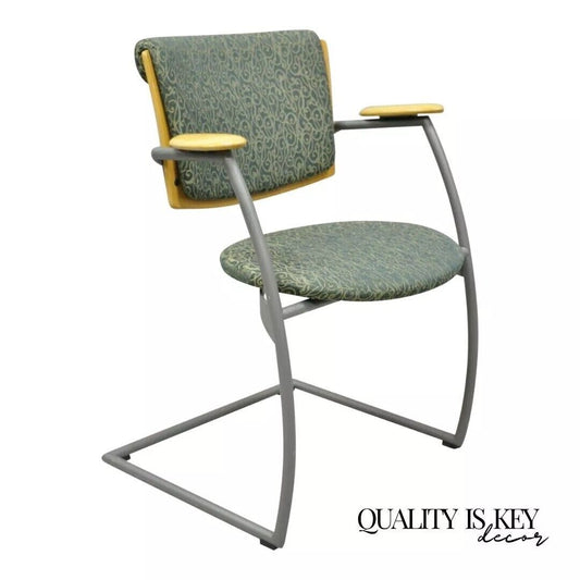 Martela Finland Post Modern Cantilever Office Lounge Arm Chair - Single