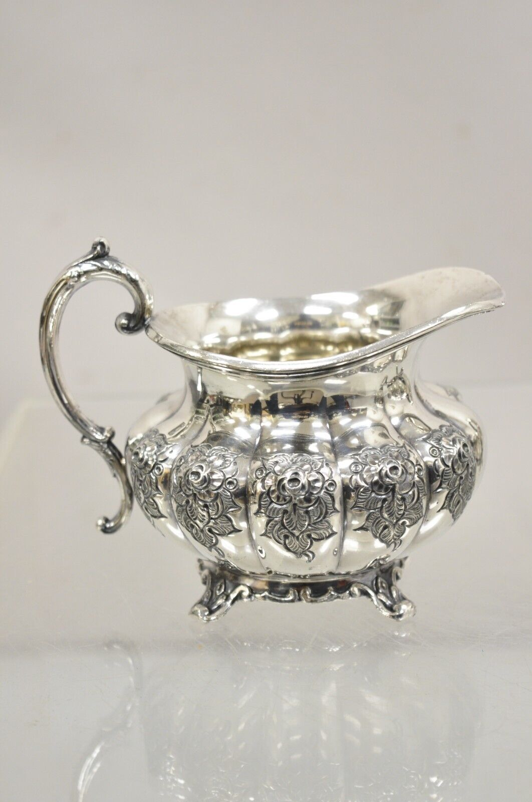 Vintage Victorian 1881 Rogers Canada Silver Plated Sugar Bowl and Creamer Set