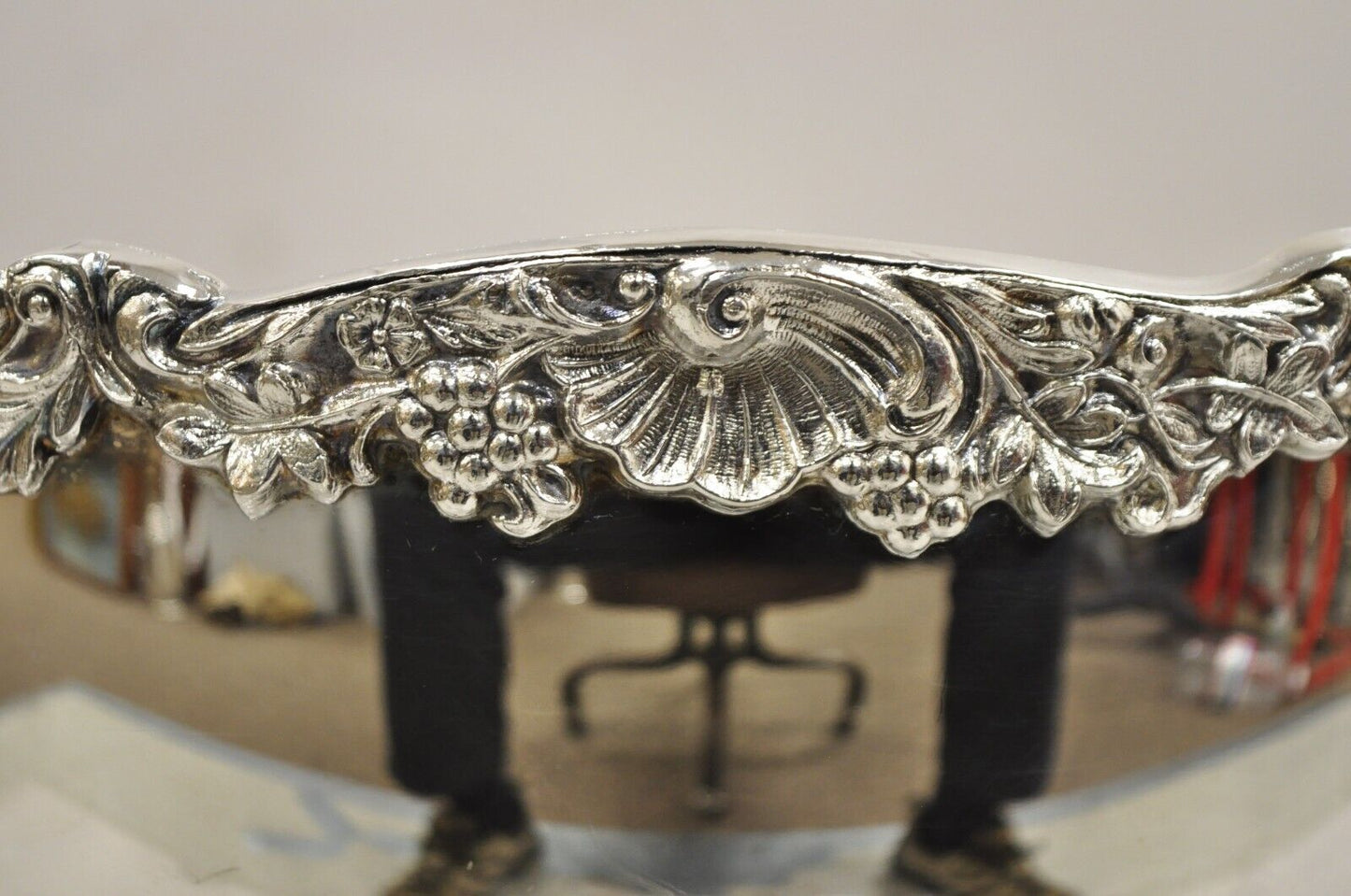 Vintage FB Rogers Victorian Style Silver Plated Large Pedestal Punch Bowl