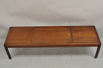 Vintage Mid Century Modern Teak Wood Danish Style 60" Rectangular Coffee Table