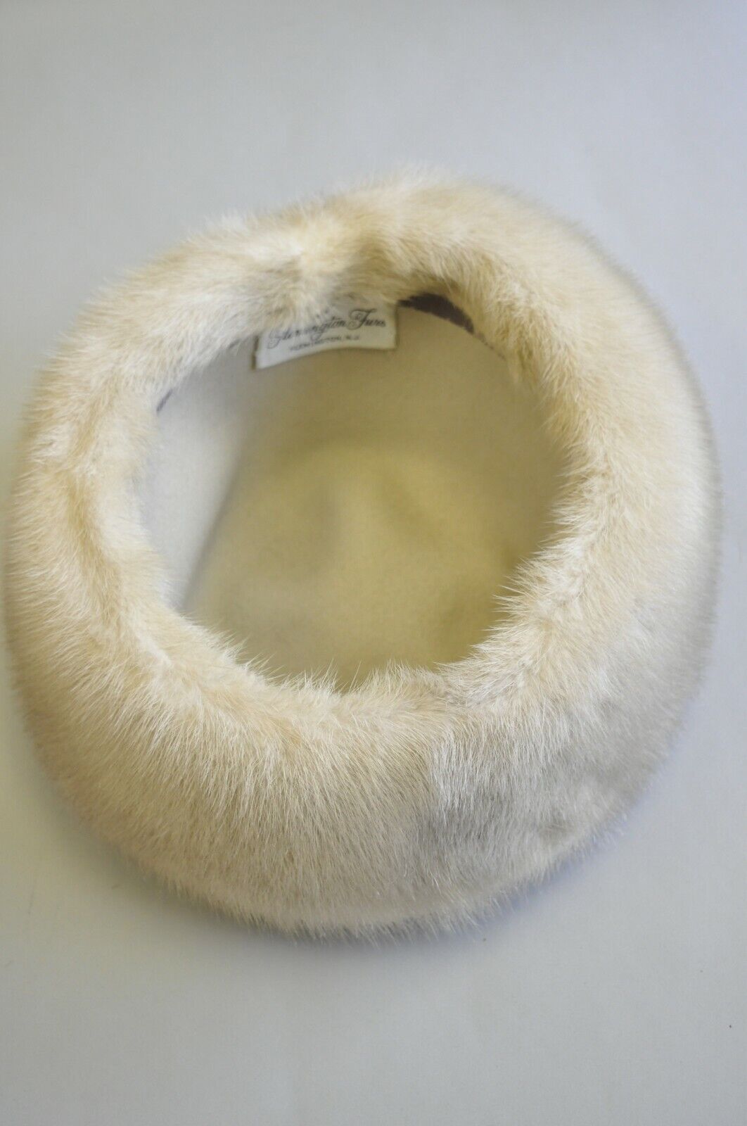 Vintage Flemington Furs Dove Gray Mink Fur Wool Felt Women's Winter Church Hat