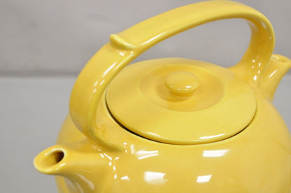 Vintage Invento Products Hall China Yellow Art Deco Twin Spout Divided Tea Pot