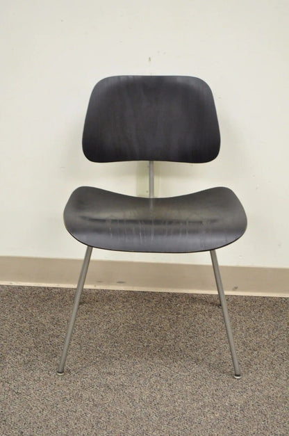 Vintage Herman Miller Eames DCM Ebony Mid Century Modern Dining Side Chair