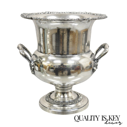 Vintage Sheridan Silver Plated Trophy Cup Champagne Chiller Ice Bucket