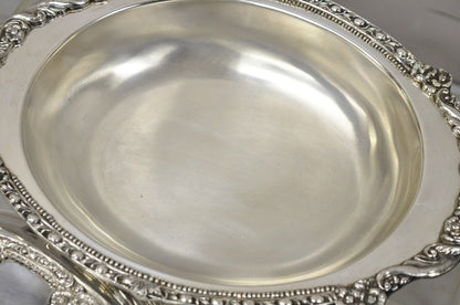 Vintage Silverplate Victorian Style Ornate Lidded Vegetable Serving Dish Platter