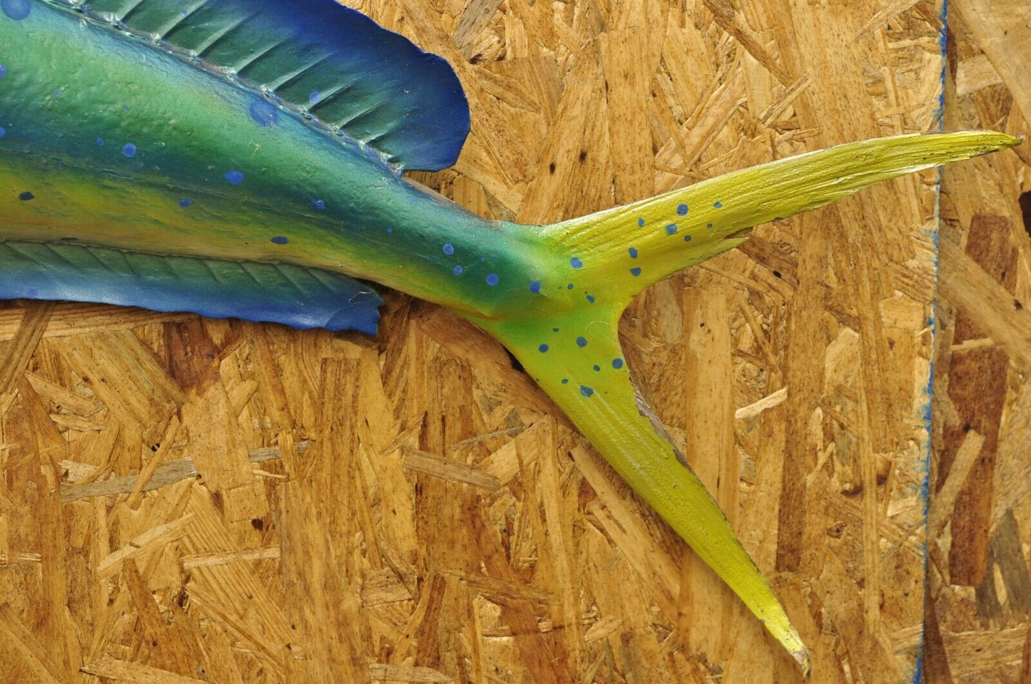 Vintage Mahi-mahi Fish Replica Wall Mount Taxidermy Fishing Wall Decor