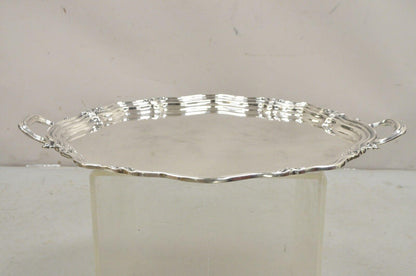 Vintage Reed & Barton Winthrop Twin Handle Silver Plated Serving Platter Tray