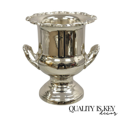 Vintage Victorian Style Silver Plated Trophy Cup Champagne Chiller Ice Bucket