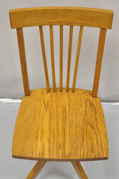 Vintage Mission Arts & Crafts Oak Wood Child’s School Desk Chair