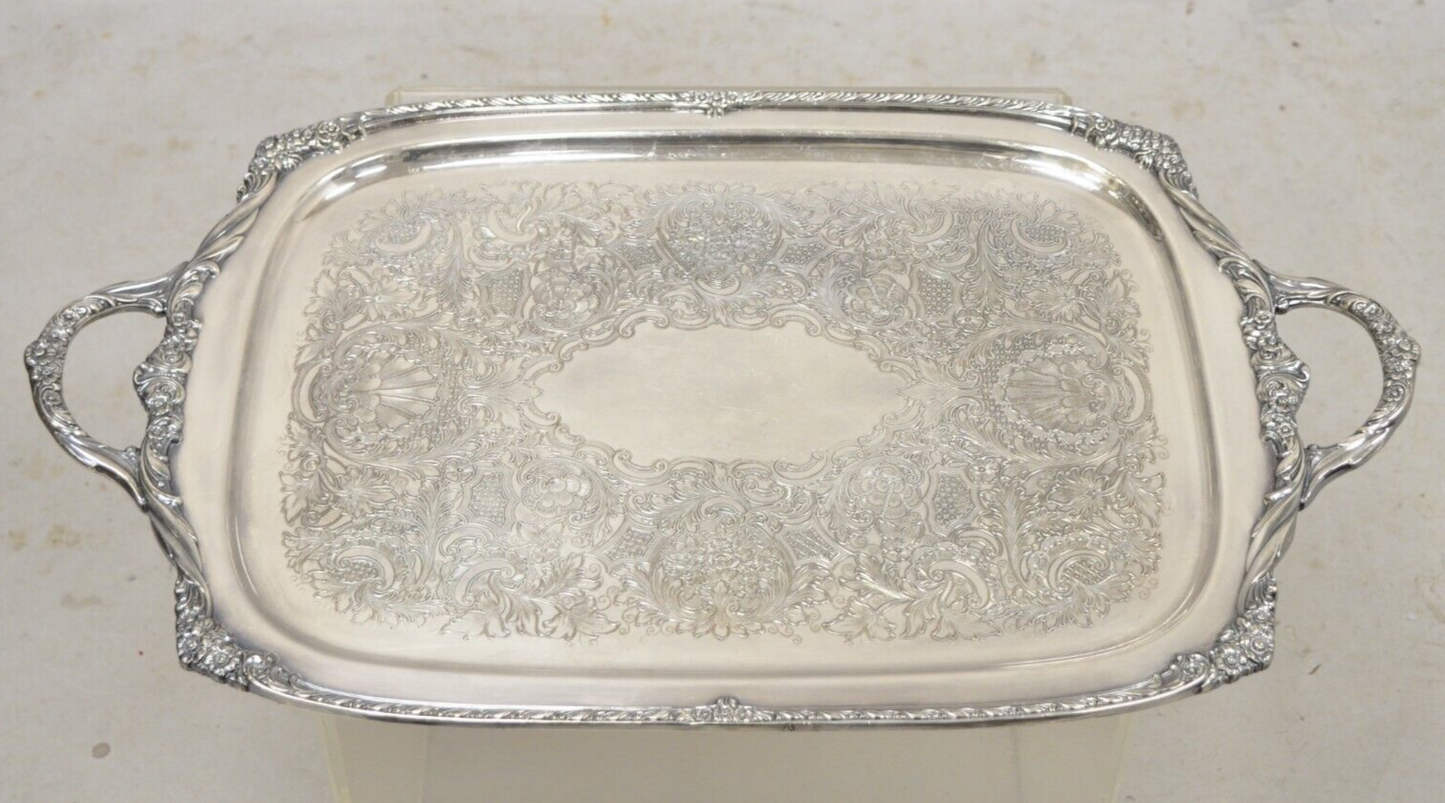 Vintage Heritage 1847 Rogers Bros 9498 Silver Plated Serving Platter Tray