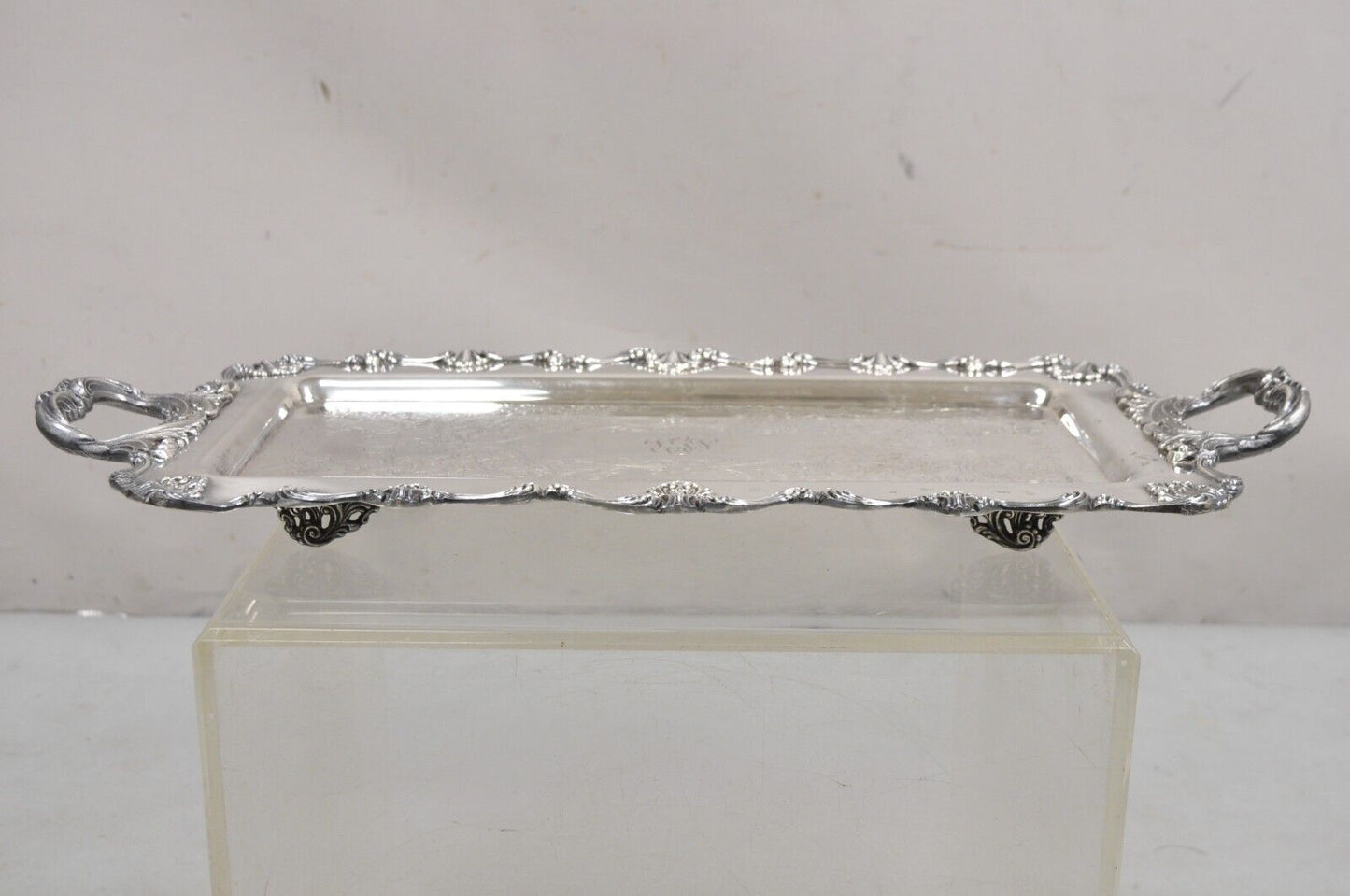 Vintage W&S Blackinton Victoria 240 Narrow Silver Plated Serving Tray