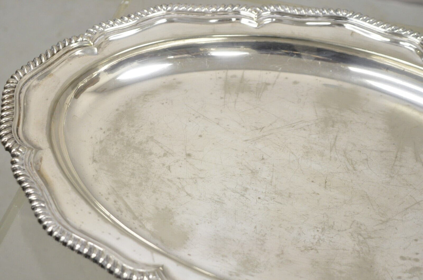 Tiffany & Co Makers Silver Soldered 18" Oval Vegetable Serving Dish Silver Plate