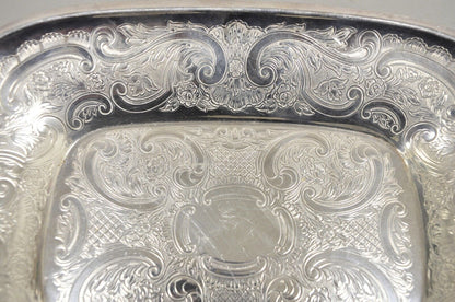 Barker Ellis England EPCA Silver Plated Shell Handle Etched Candy Dish - a Pair