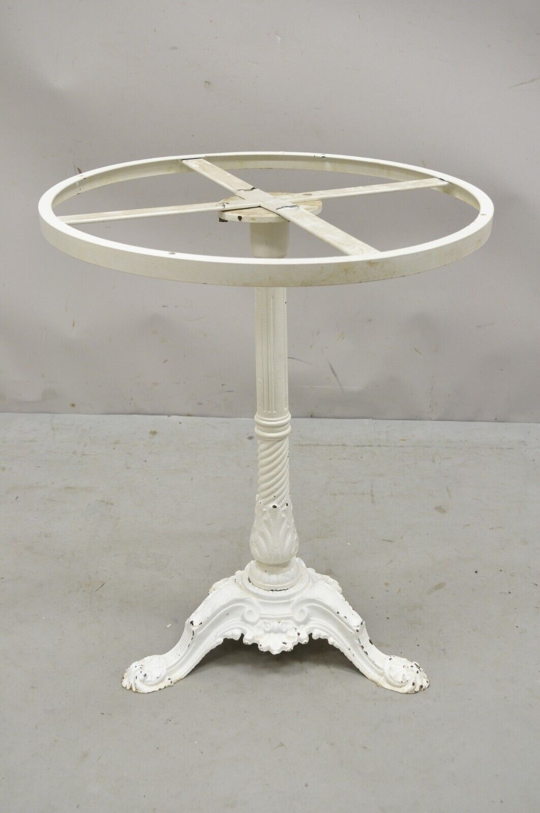 Pierre Ouvrier & E Ringuet Paris French Cast Iron Bistro Pedestal Table Base