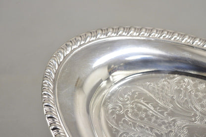 Vintage Eton Victorian Style Small Oval Silver Plated Trinket Dish