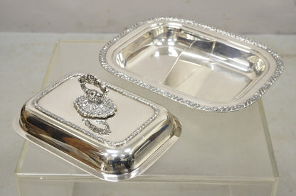 Oneida Henley Community Silver Plated Lidded Serving Dish Platter