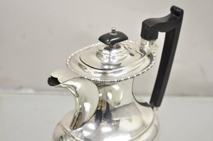 English Victorian Sheffield James Ramsay Dundee Silver Plated Coffee Tea Pot